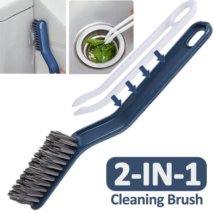 Multipurpose Deep Cleaning Brush With Removable Clip Soft Bristles for Shoe Bathroom Tile Floor Gap Crevice Cleaner