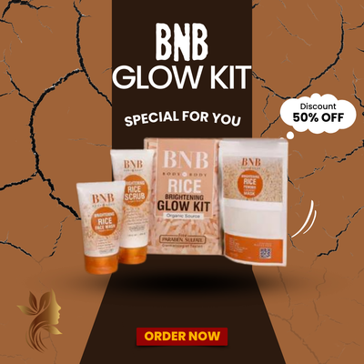Bnb Whitening Rice Extract Bright & Glow Kit
