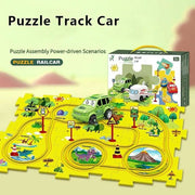 Electric Rail Car Puzzle Set