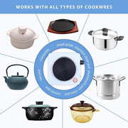 Electric Traveling Stove For Cooking Hot plat Heat Up In Just 2 minutes easy to clean 1000W