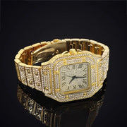 Luxury Diamond Watch (Golden)
