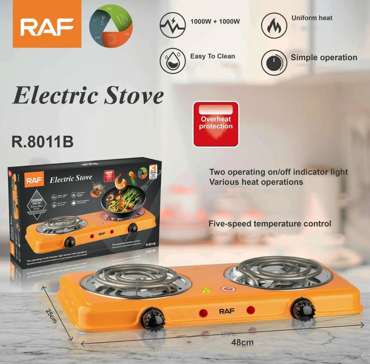Double Head Electric Stove, Household Enclosed Electric Stove, Insulation, Heating, Baking, Constant Temperature Universal Electric Stove