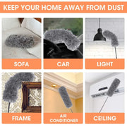 Microfiber Dusters for Cleaning with Telescoping Extension Pole
