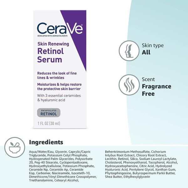 Cerave Skin Renewing Retinol Serum 30ml.